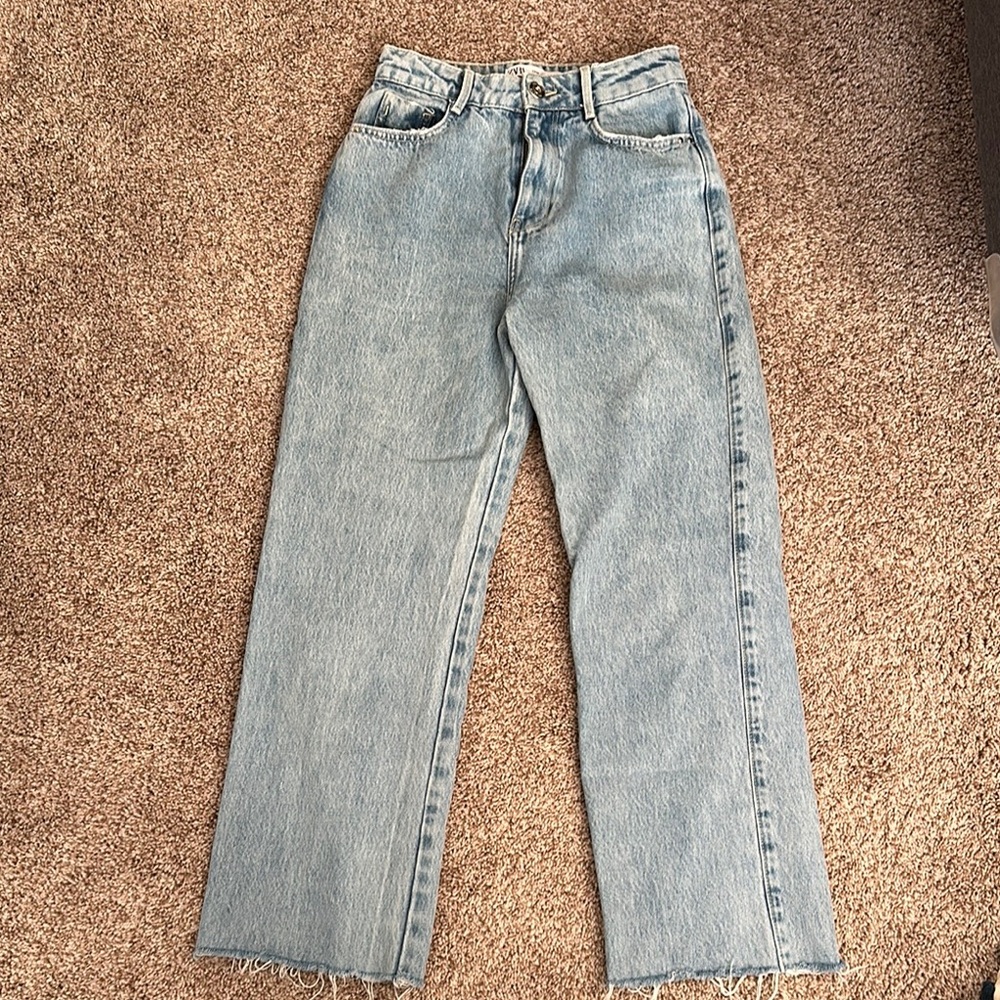 Zara size 2 Light Blue Denim Jeans
